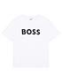  image of boss-boys-short-sleeve-large-logo-t-shirt-white