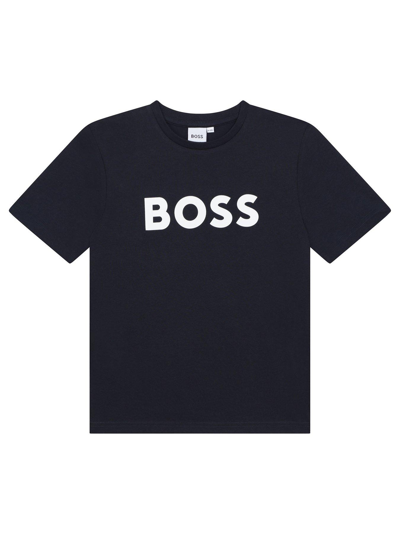 BOSS Boys Short Sleeve Large Logo T-shirt