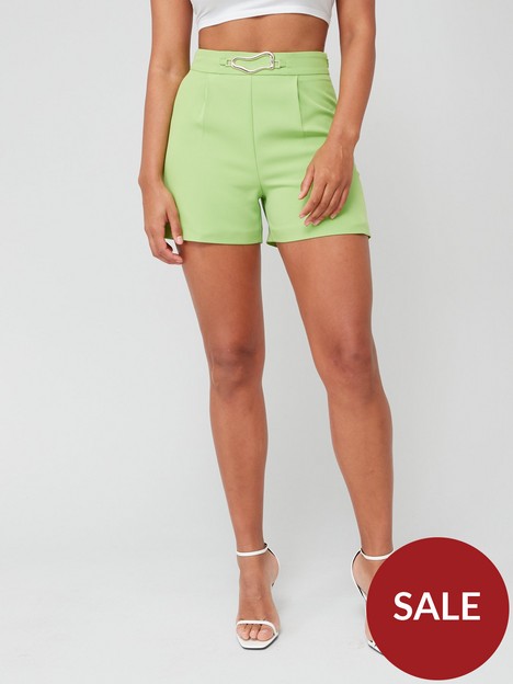 v-by-very-new-tailored-shorts-lime-green