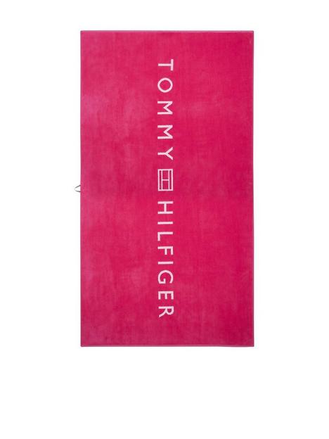 tommy-hilfiger-beach-towel-pink