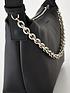  image of calvin-klein-jeans-sculpted-round-chain-bag-black