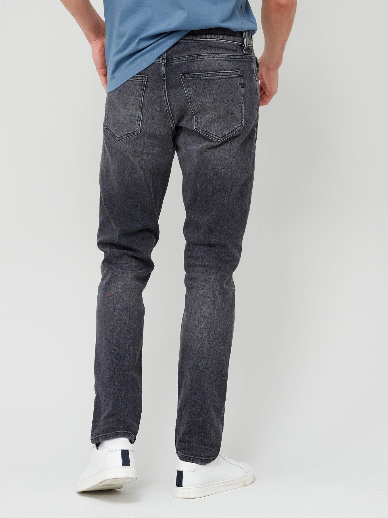  image of diesel-2019-d-strukt-straight-fit-jeans-grey