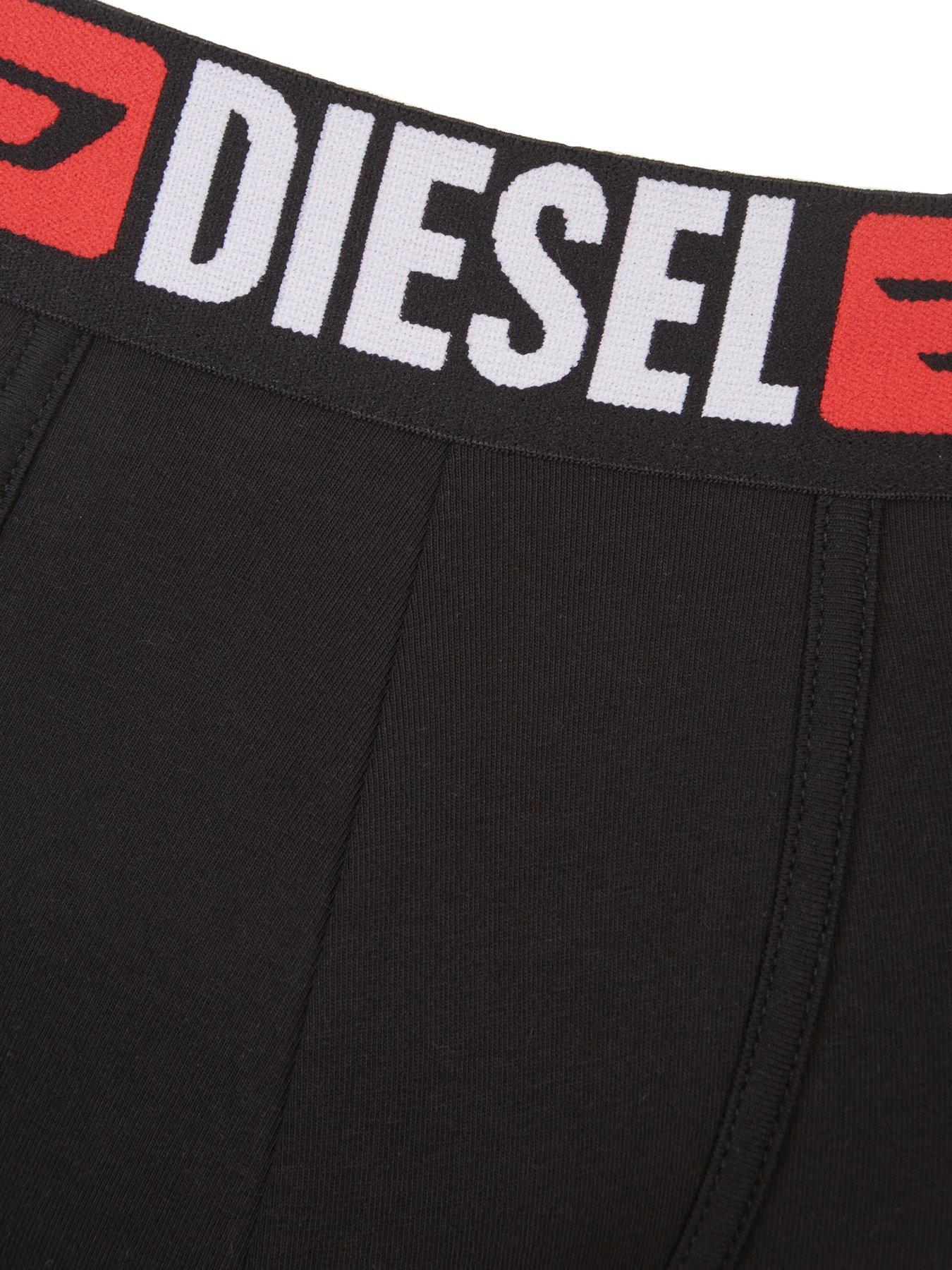 Diesel Briefs In 3 Pack With Logo Waistband In Multi