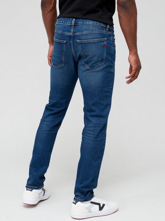 stillFront image of diesel-sleenker-skinny-fit-jeans-blue