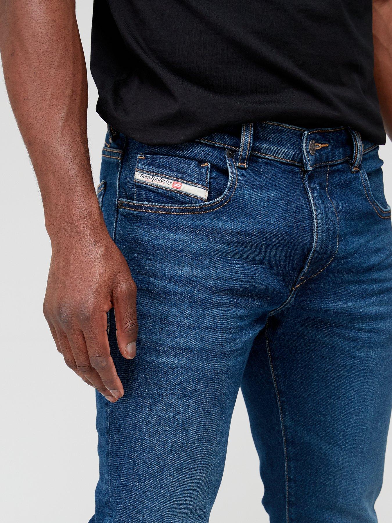  image of diesel-sleenker-skinny-fit-jeans-blue