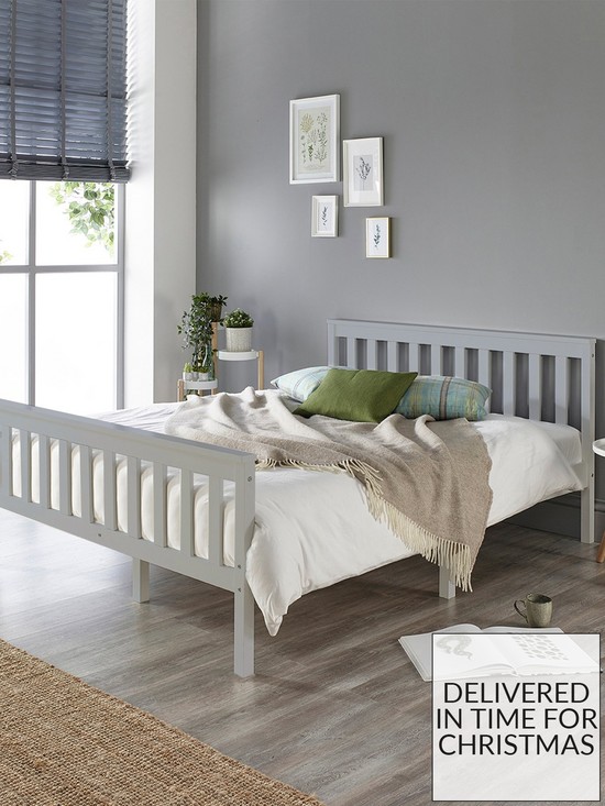 front image of everyday-clayton-wooden-bed-frame-with-mattress-options-buy-amp-save-grey