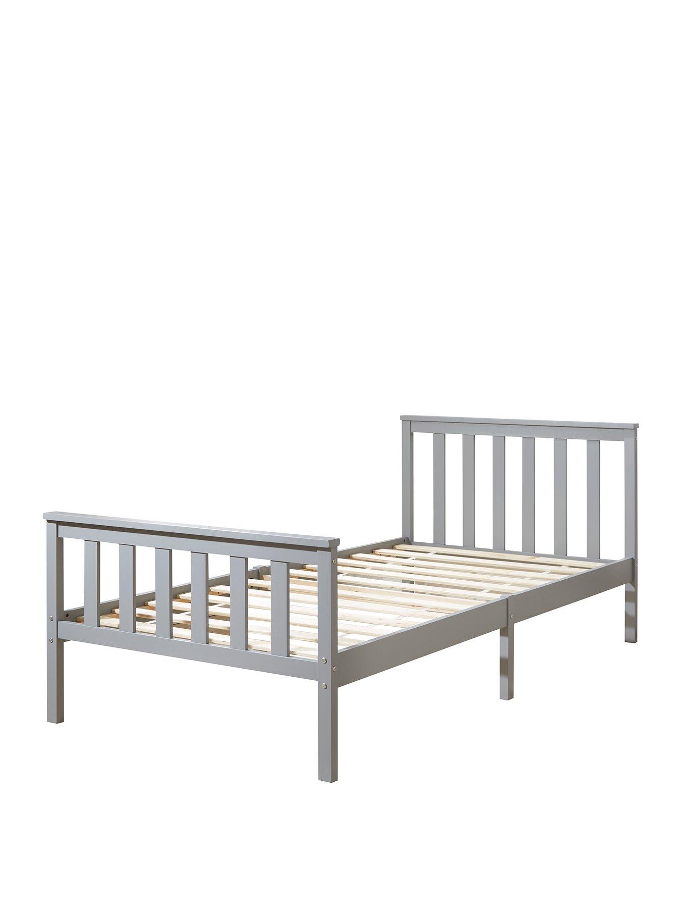Clayton Wooden Bed Frame with Mattress Options (Buy & SAVE!) Grey