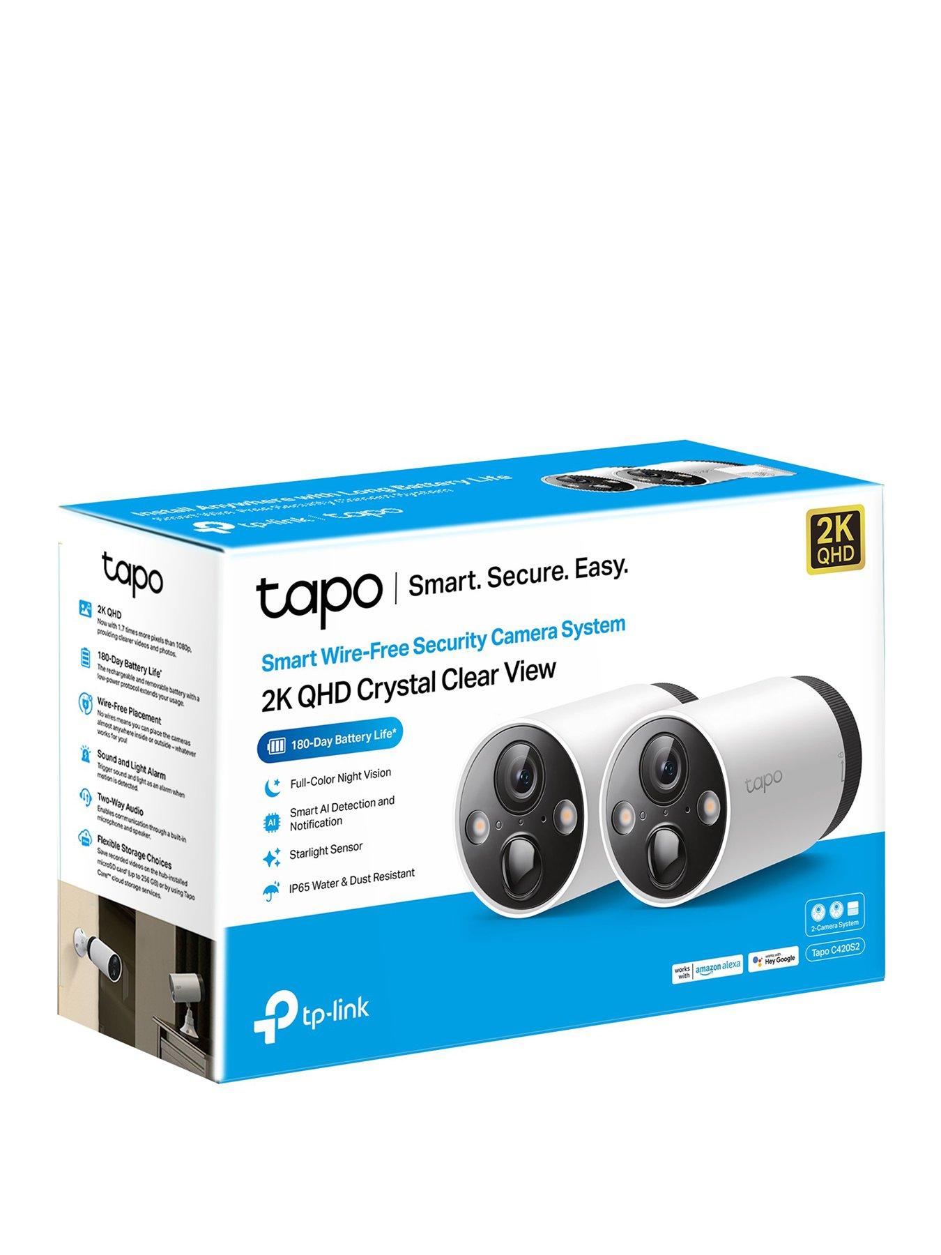 TP LINK Tapo C420S2 Outdoor Battery Camera 2-Pack (TAPO C420S2