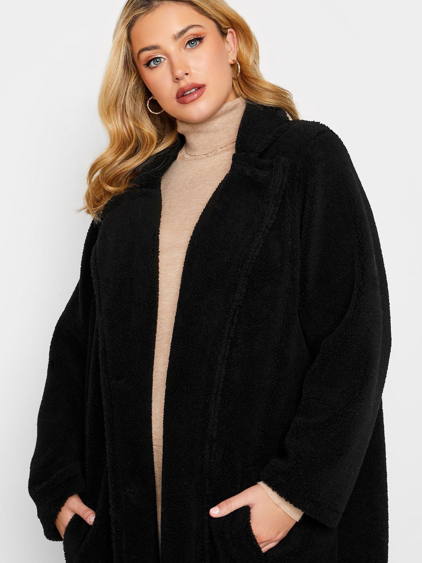 Image 4 of 4 of Yours Faux Fur Jacket - Black