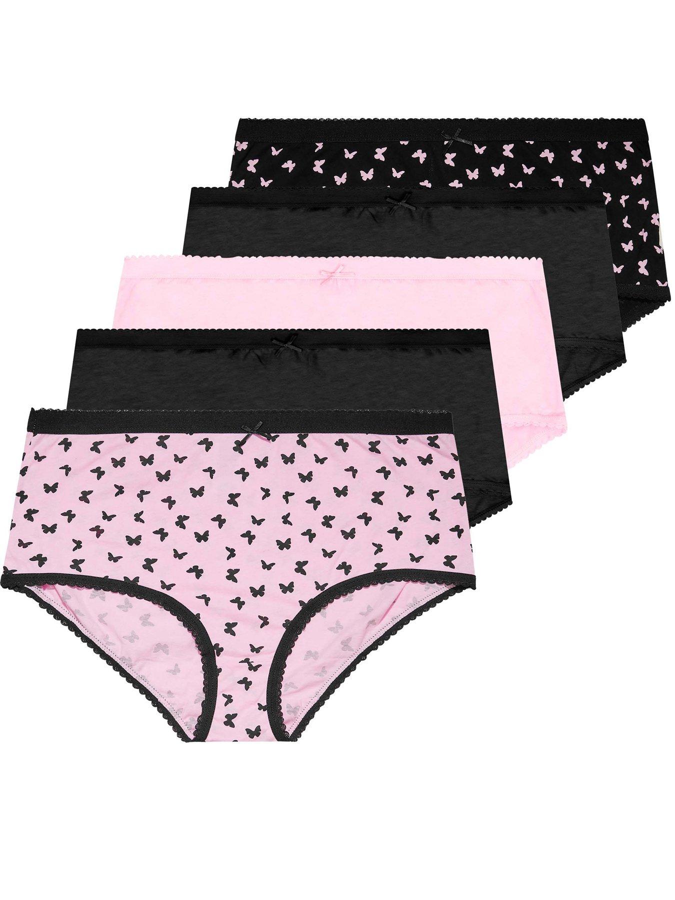 Juicy Couture 3 Pack Microfibre T-bar Thong With Diamante Heart Charm &  Script Logo - Multi