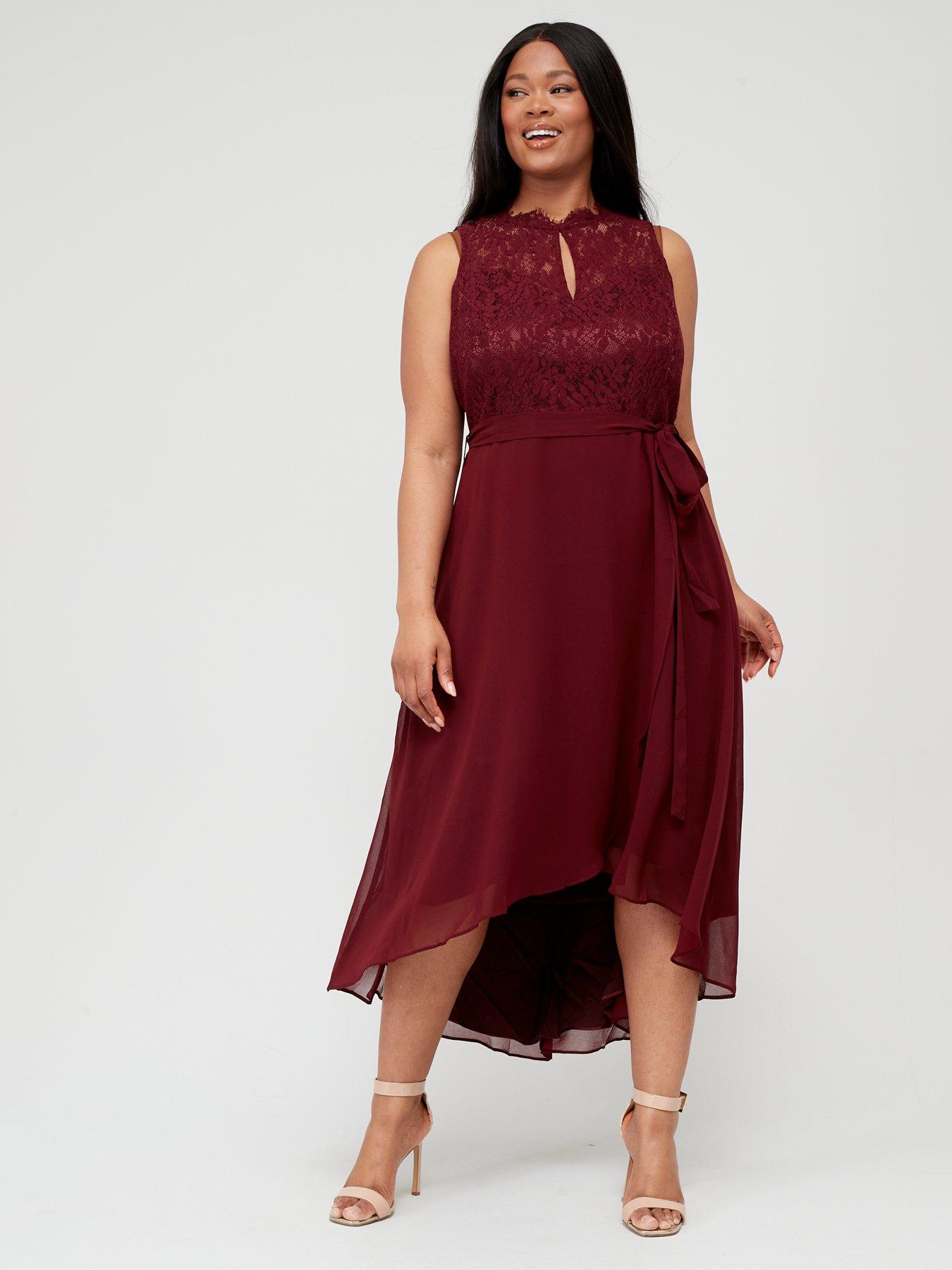  image of city-chic-hi-lo-lover-dress-purple