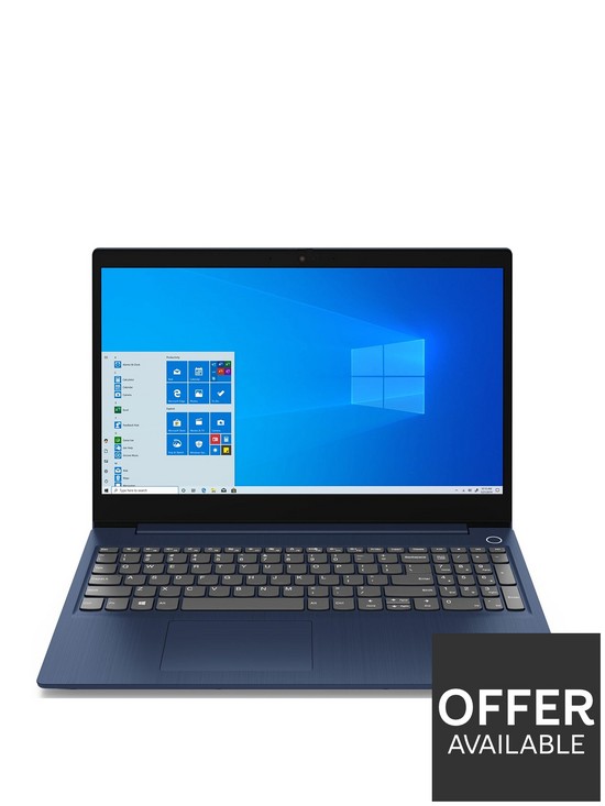 front image of lenovo-ideapad-3-laptop-156in-fhd-intel-core-i3-4gb-ram-128gb-fast-ssd-storage