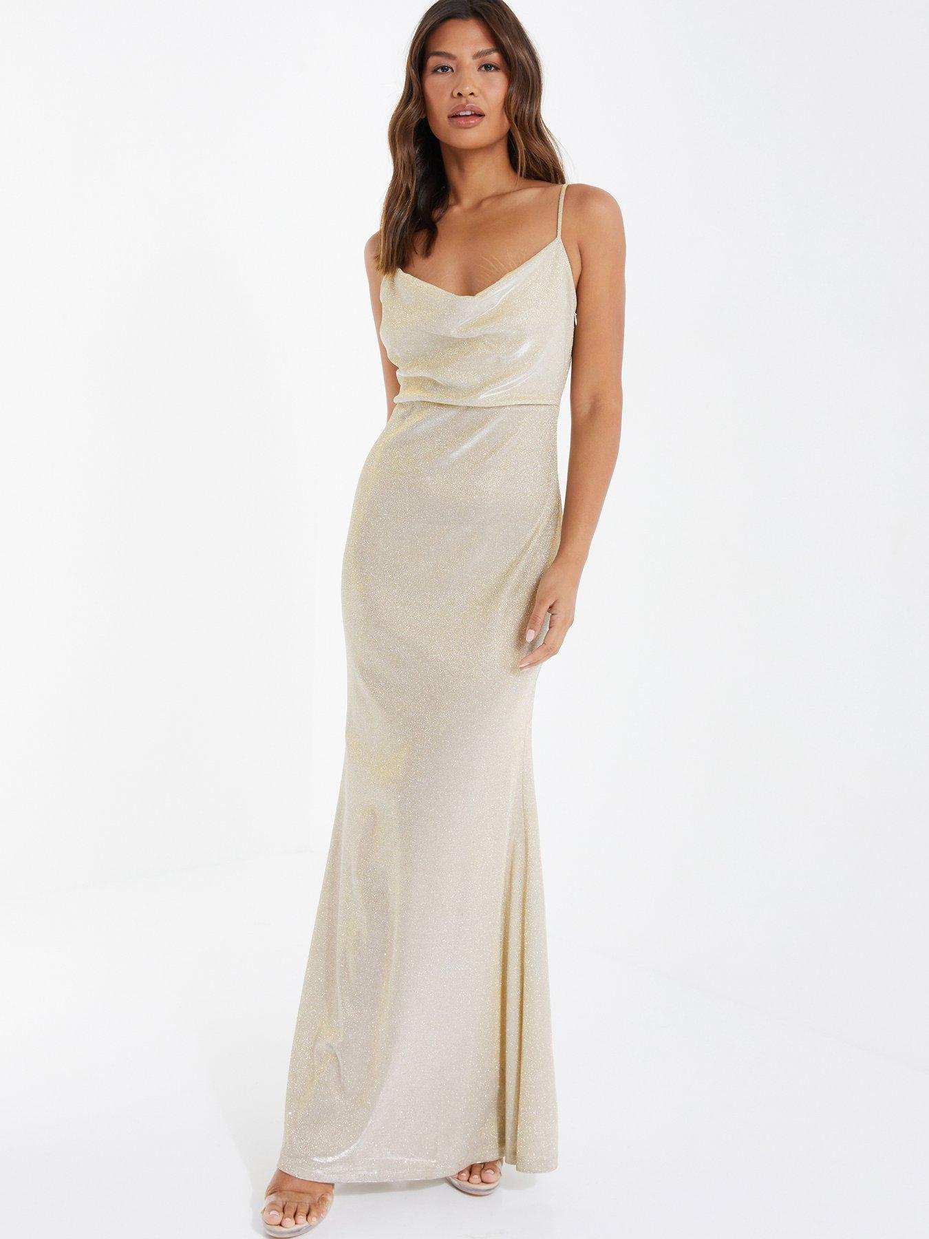 Quiz fishtail hot sale maxi dress