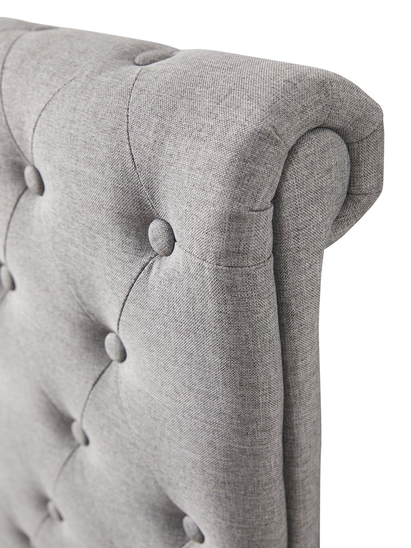  image of aspire-chesterfield-linen-lift-up-storagenbspbed