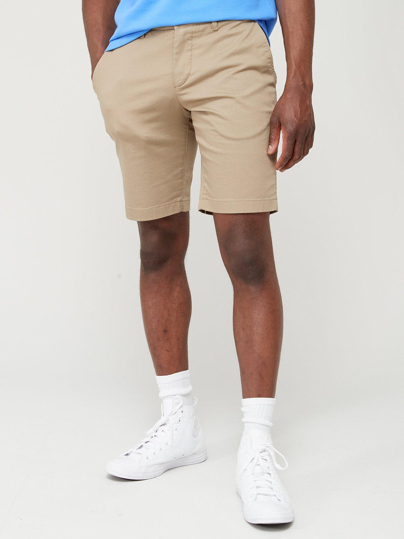 Lacoste Slim Fit Stretch Cotton Chino Shorts Light Khaki littlewoods