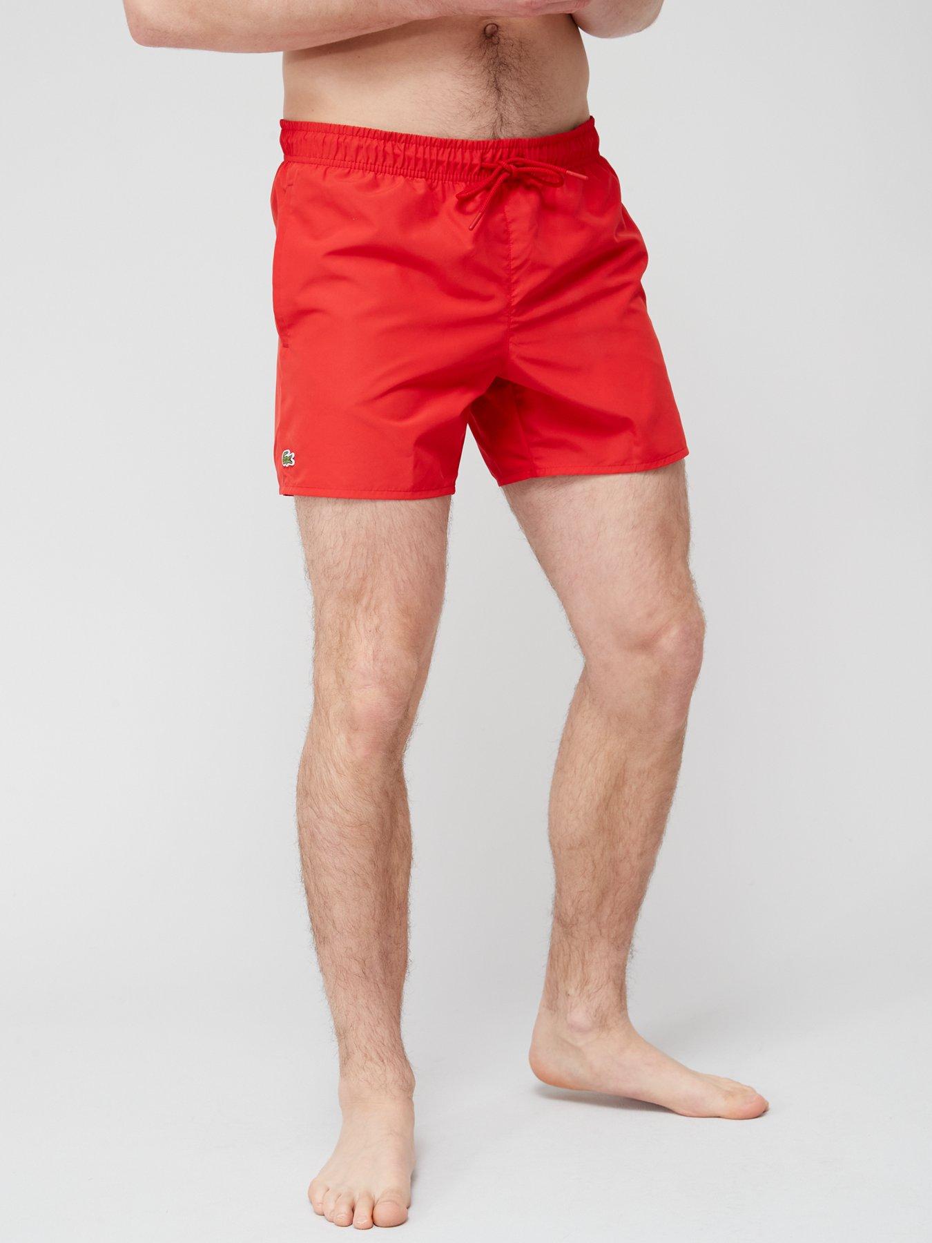 lacoste shorts red