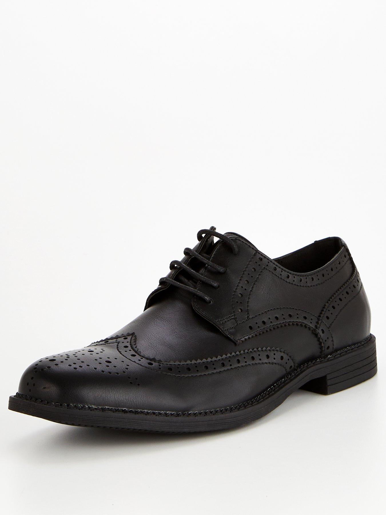 image of everyday-mens-formal-lace-up-brogue-shoe-wide-fit