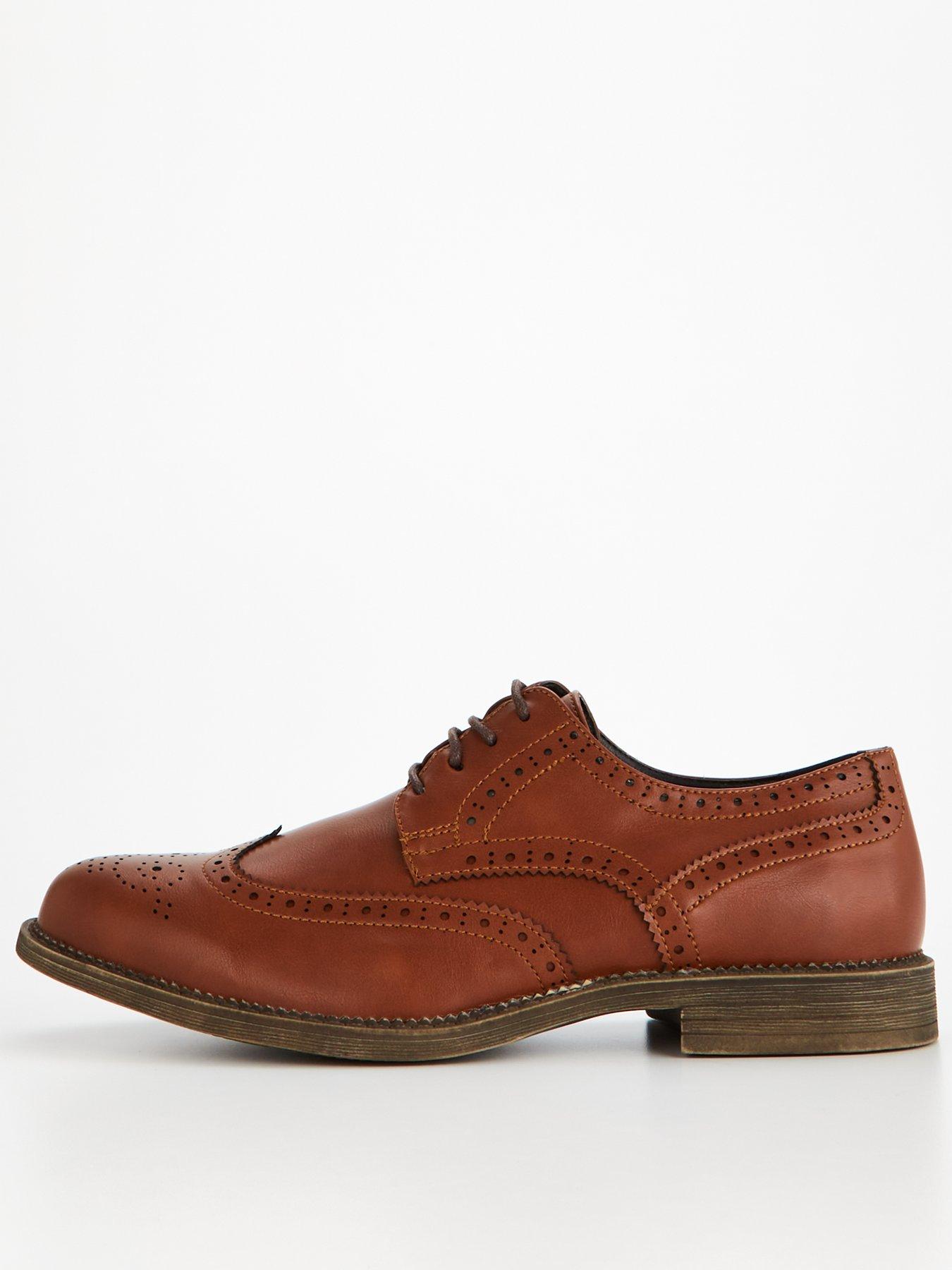 Wide fit leather on sale brogues