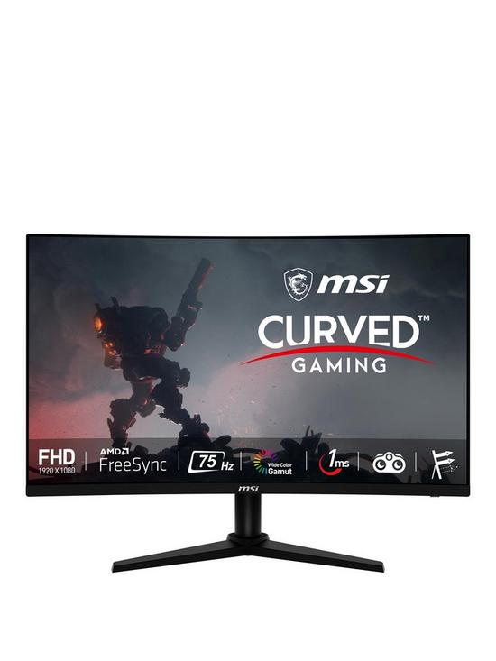 front image of msi-g274cv-27-inch-full-hd-75hz-1ms-amd-freesync-curved-console-gaming-monitor