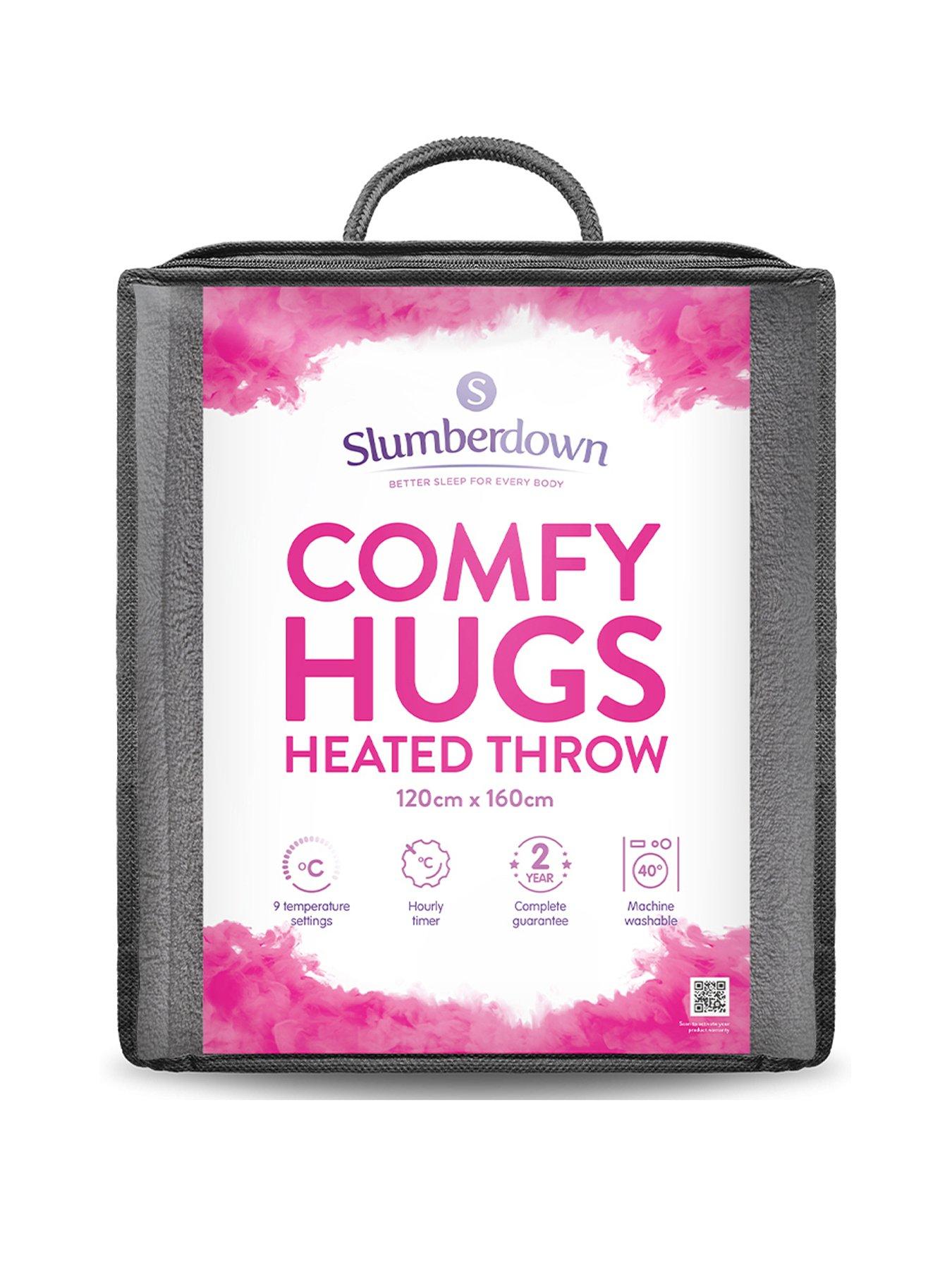 Slumberdown Comfy Hugs Heated Throw in Grey