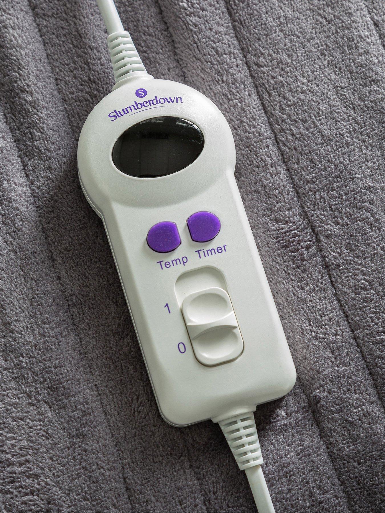  image of slumberdown-comfy-hugs-heated-throw-in-grey