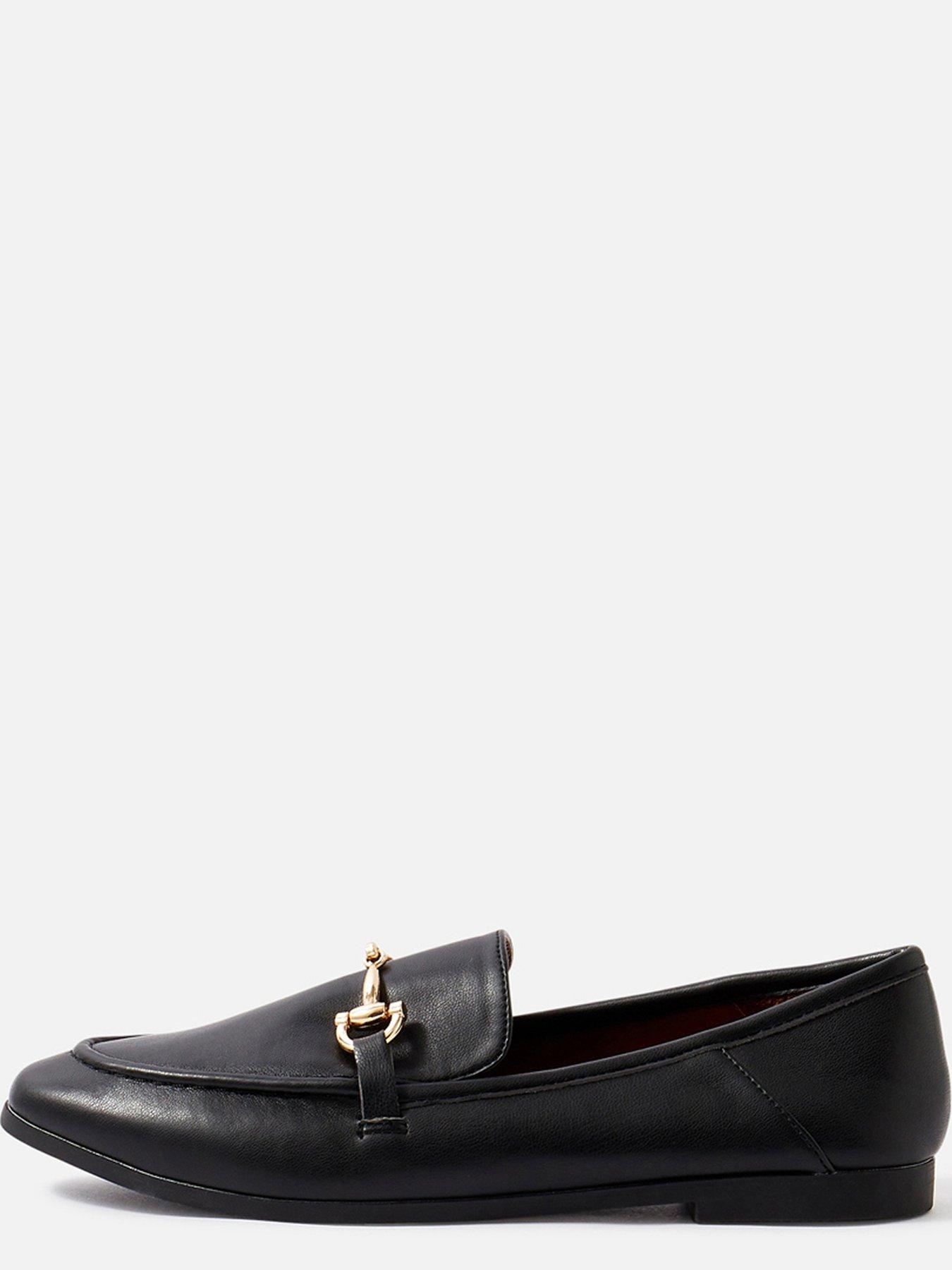 Image 3 of 4 of Accessorize Metal Bar Loafer - Black