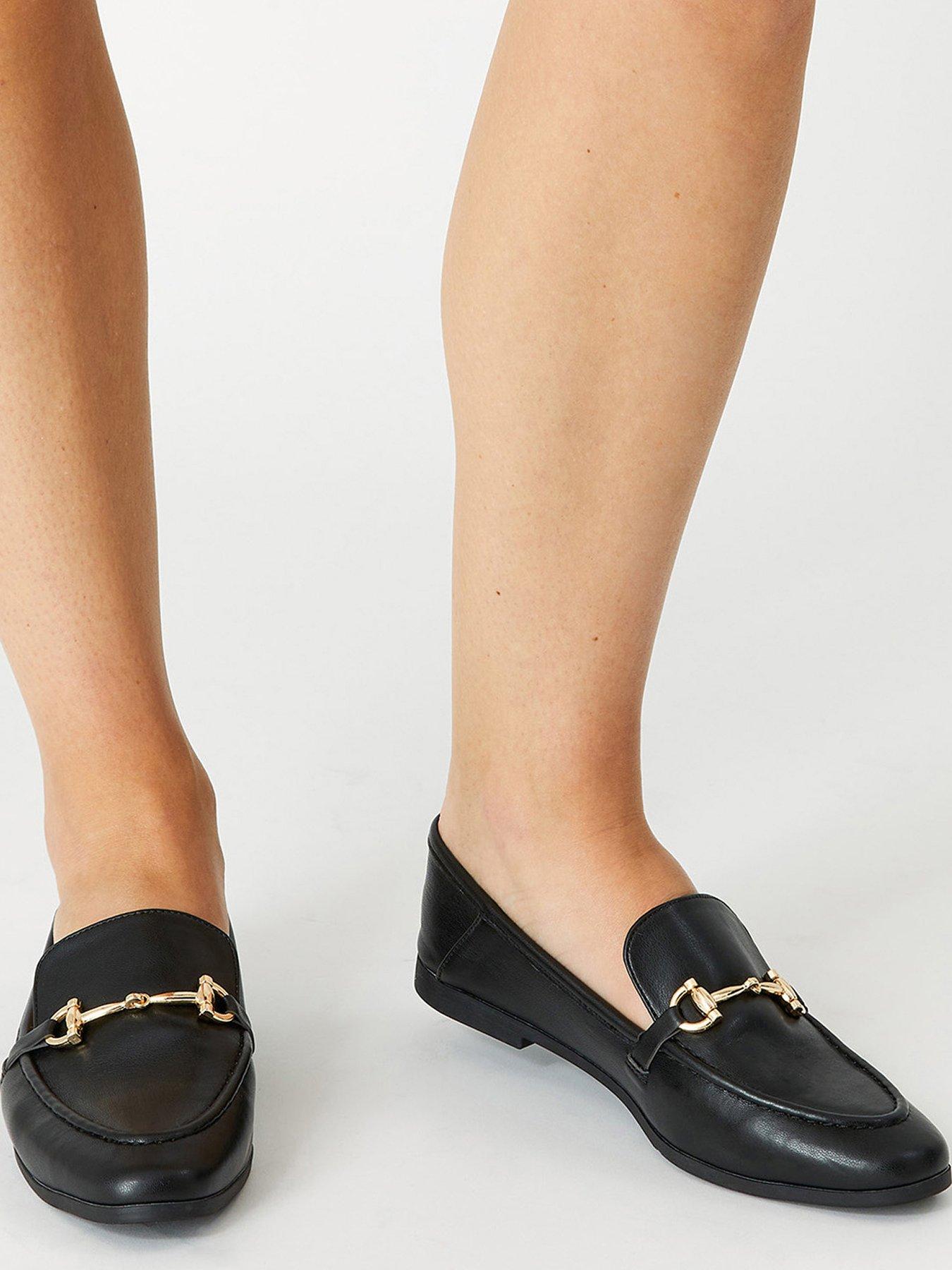 Image 4 of 4 of Accessorize Metal Bar Loafer - Black