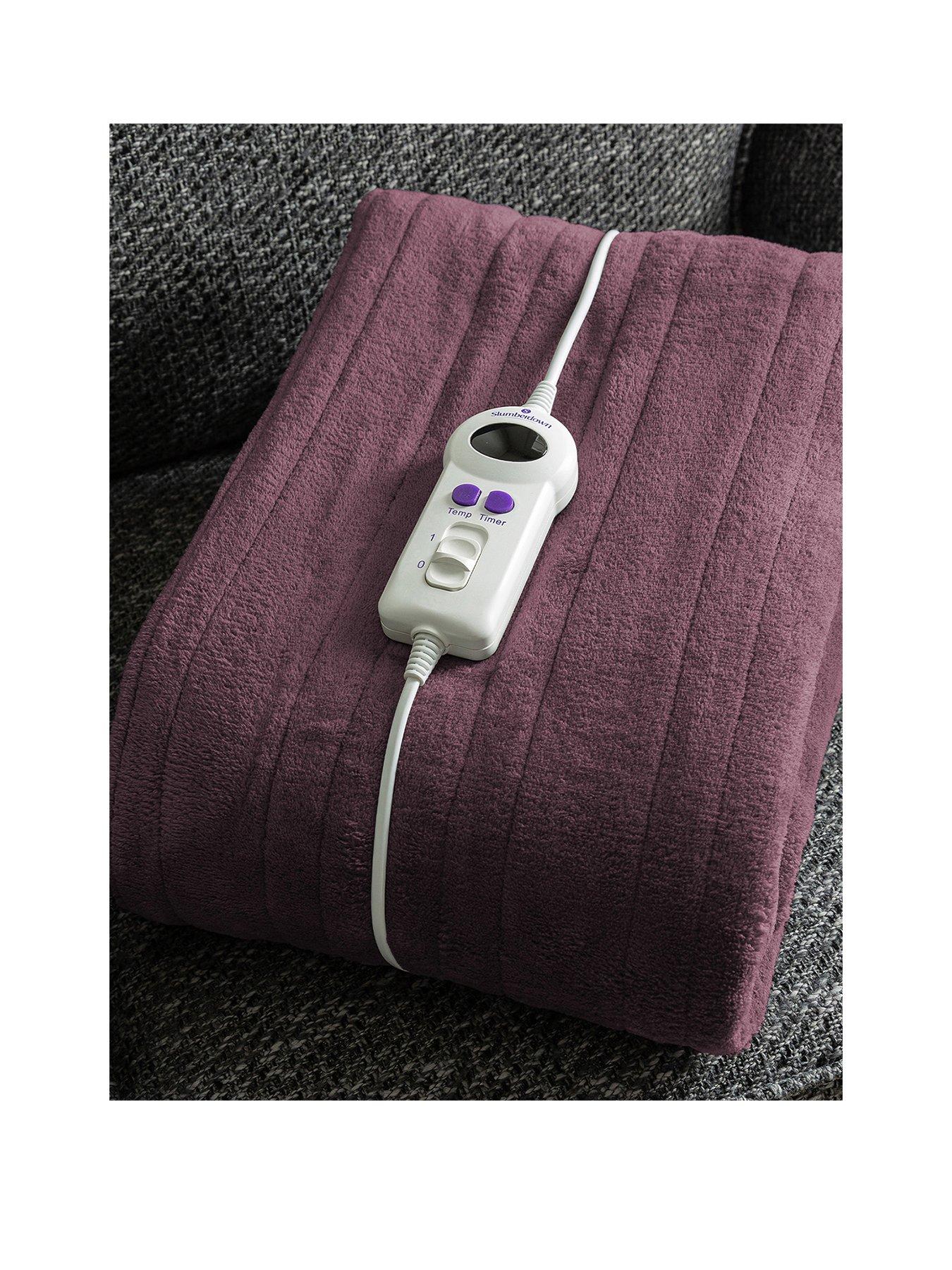 Slumberdown Slumberdown Comfy Hugs Heated Throw, Plum