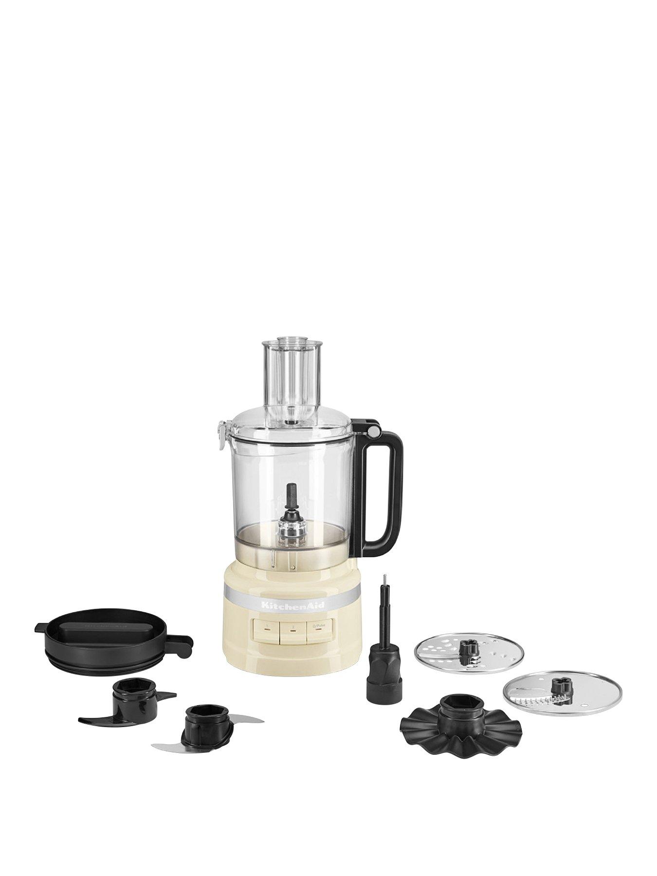front image of kitchenaid-21l-food-processor-almond-cream