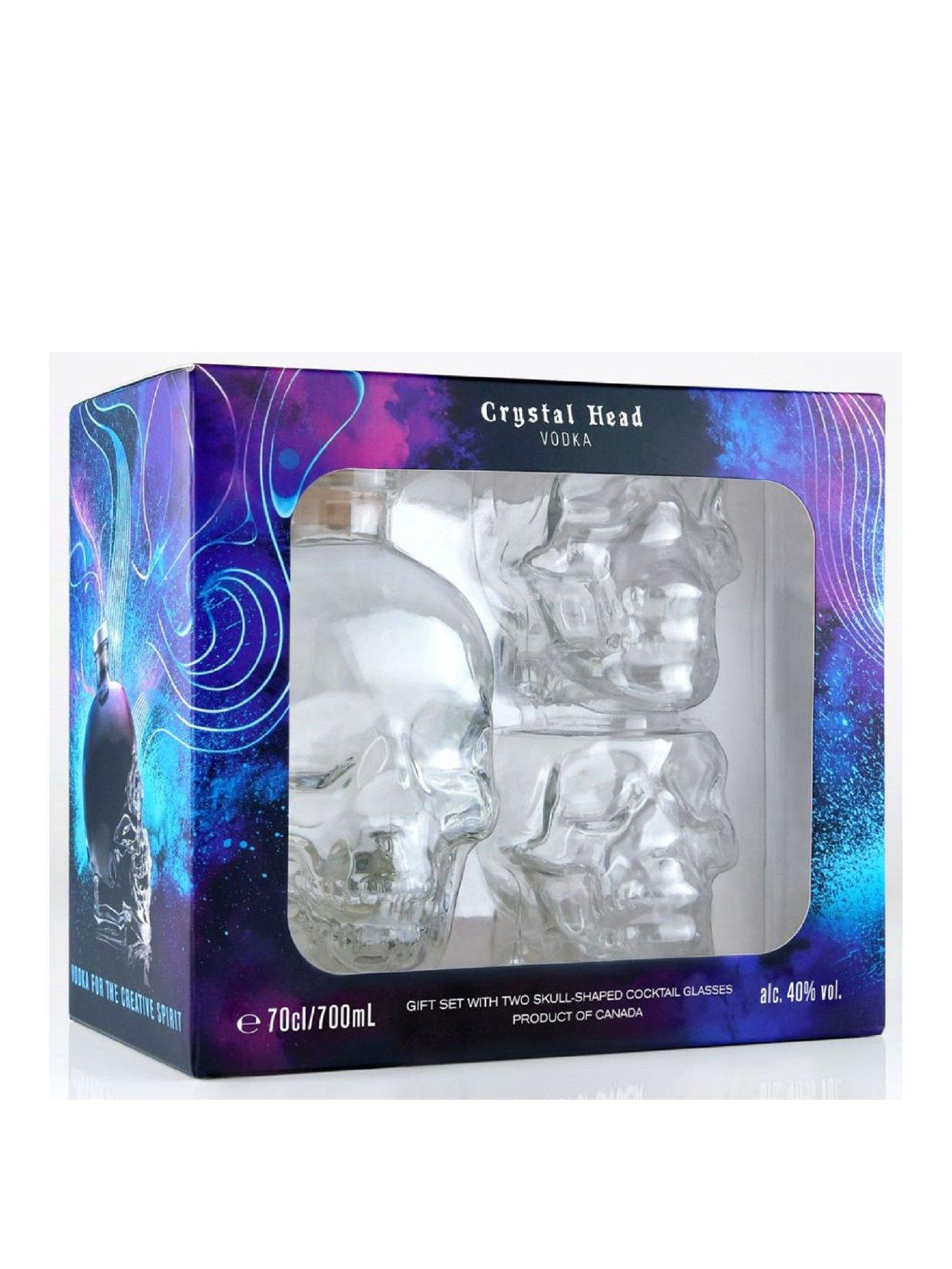 undefined Vodka Giftset 70cl + 2x Skull Shaped Cocktail Glasses