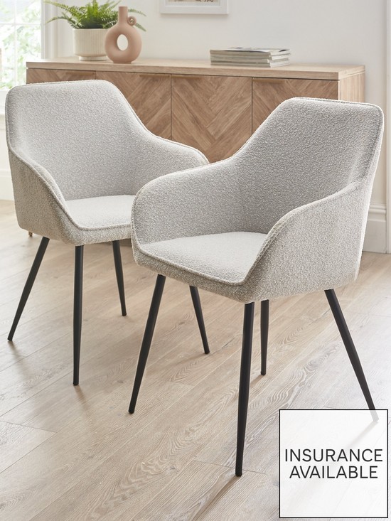 front image of very-home-alisha-pair-of-boucle-dining-chairs-creamblack