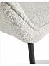  image of very-home-alisha-pair-of-boucle-dining-chairs-creamblack