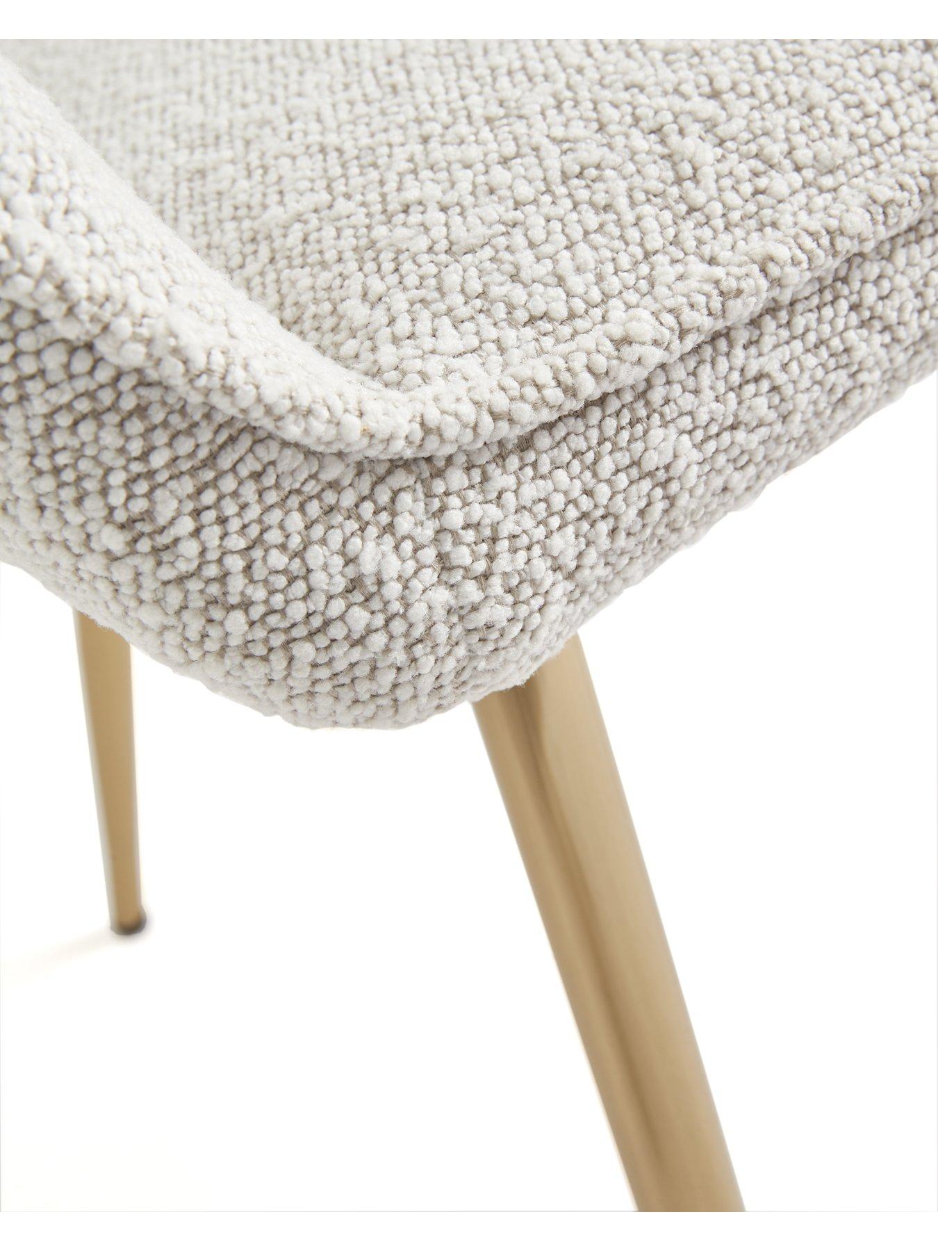  image of very-home-alisha-pair-of-boucle-dining-chairs-creambrassnbsp--fscreg-certified