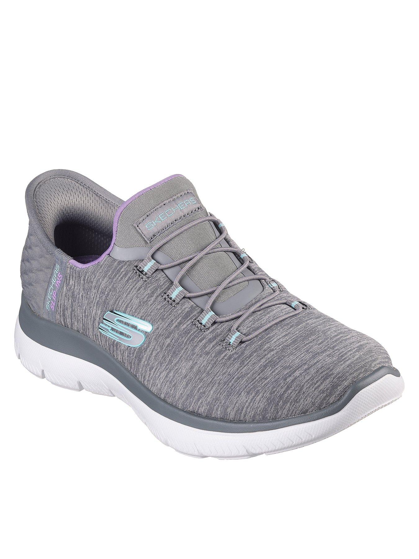 Skechers Summits I2 - Gray Mesh/Multi Trim