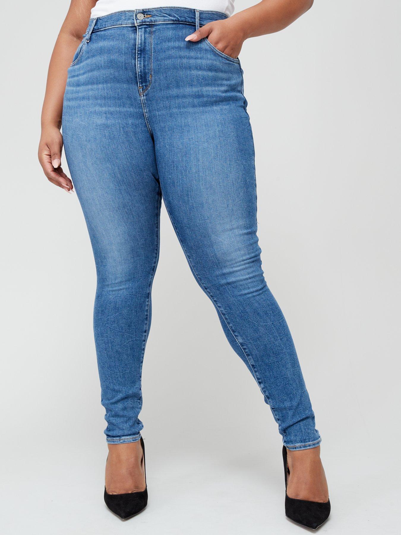720™ High Rise Super Skinny Jeans (plus Size) - Blue