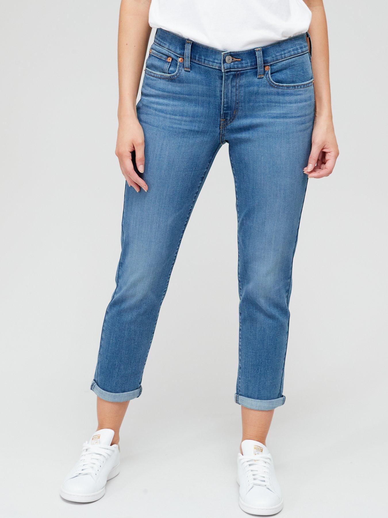 Levi's Mid-rise Boyfriend Jeans - Lapis Gem