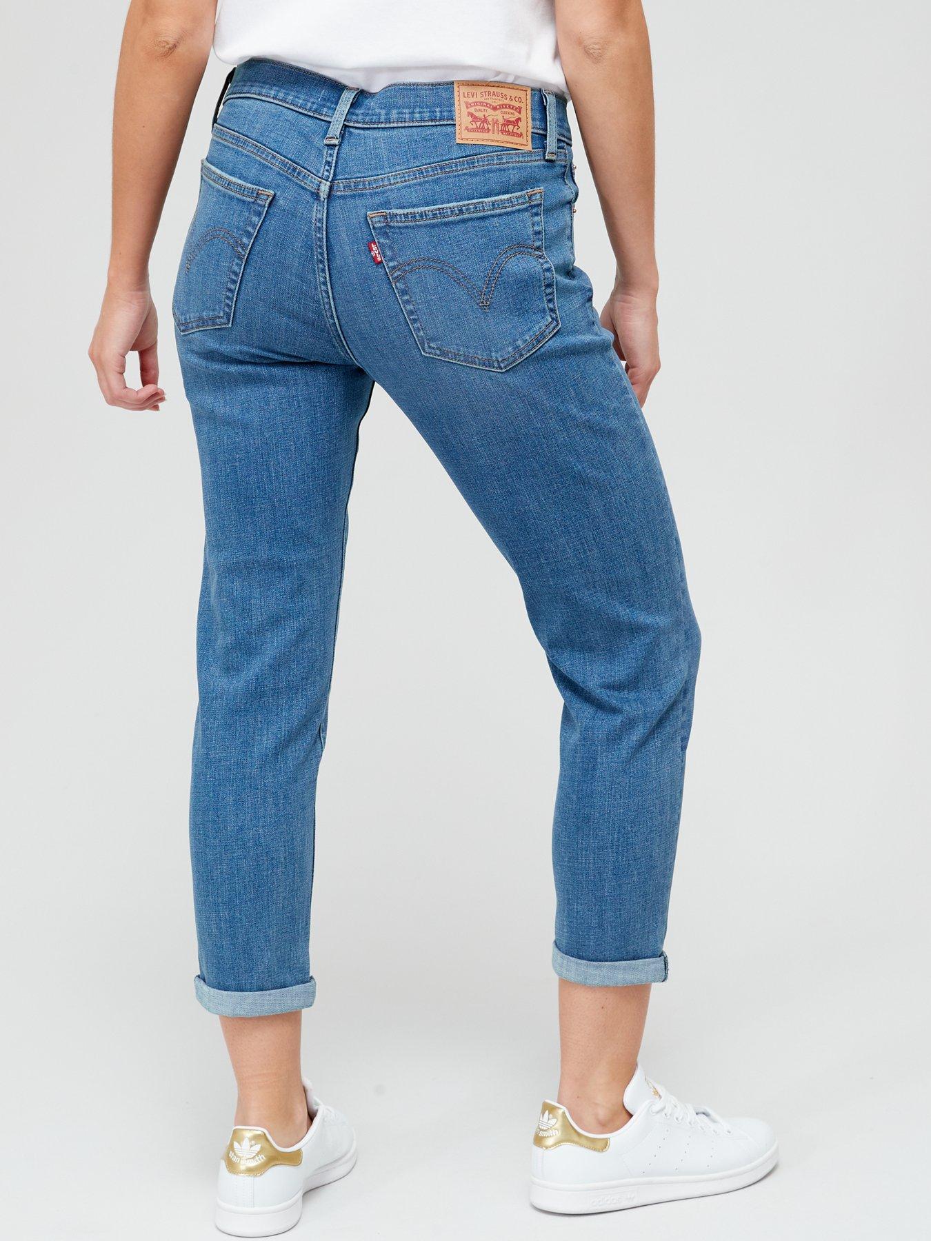 Levi's Mid Rise Boyfriend Jean - Lapis Gem | littlewoods.com