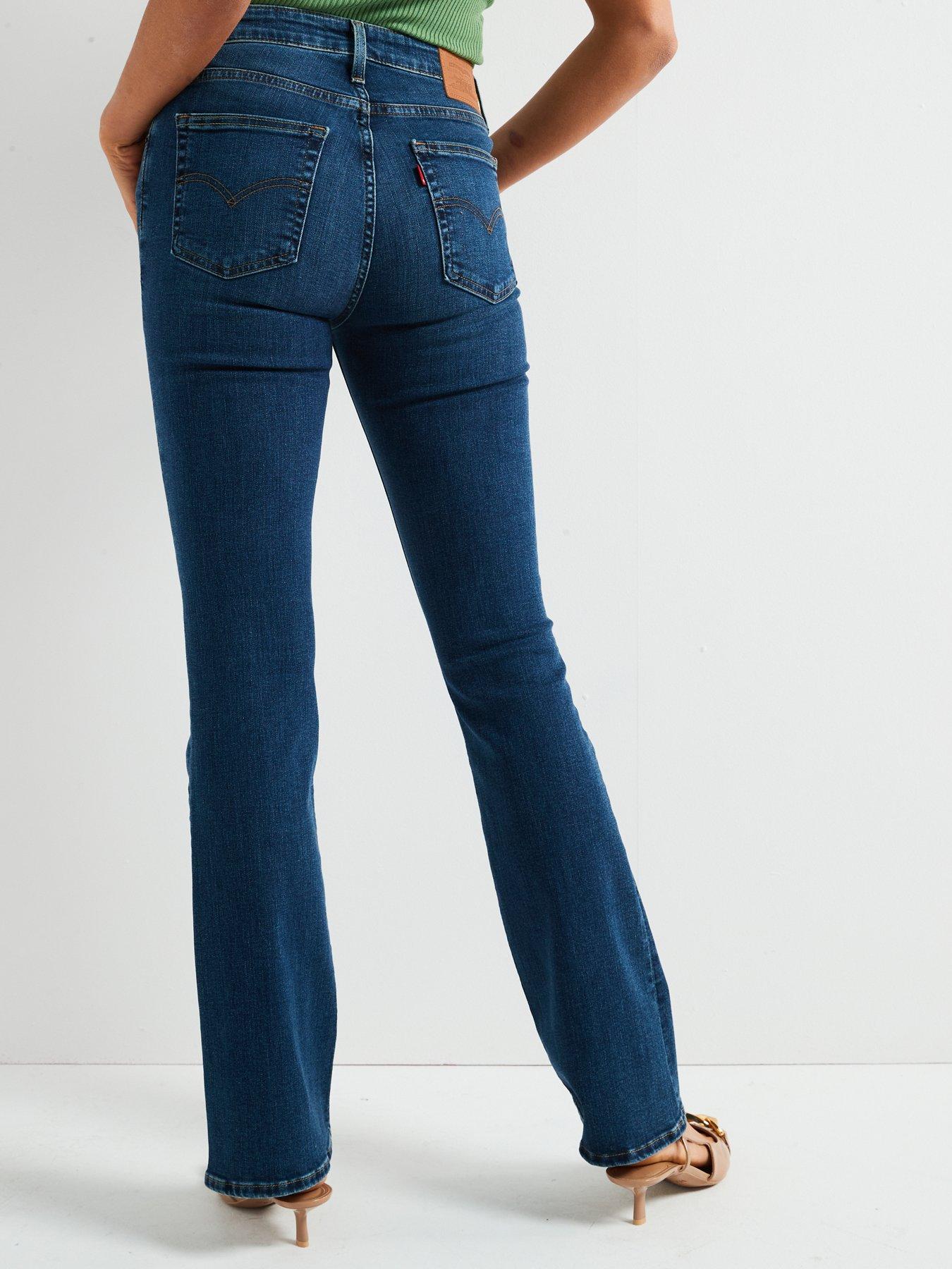 Levi's 725 High-rise Bootcut Jeans Blue Wave Dark Littlewoods