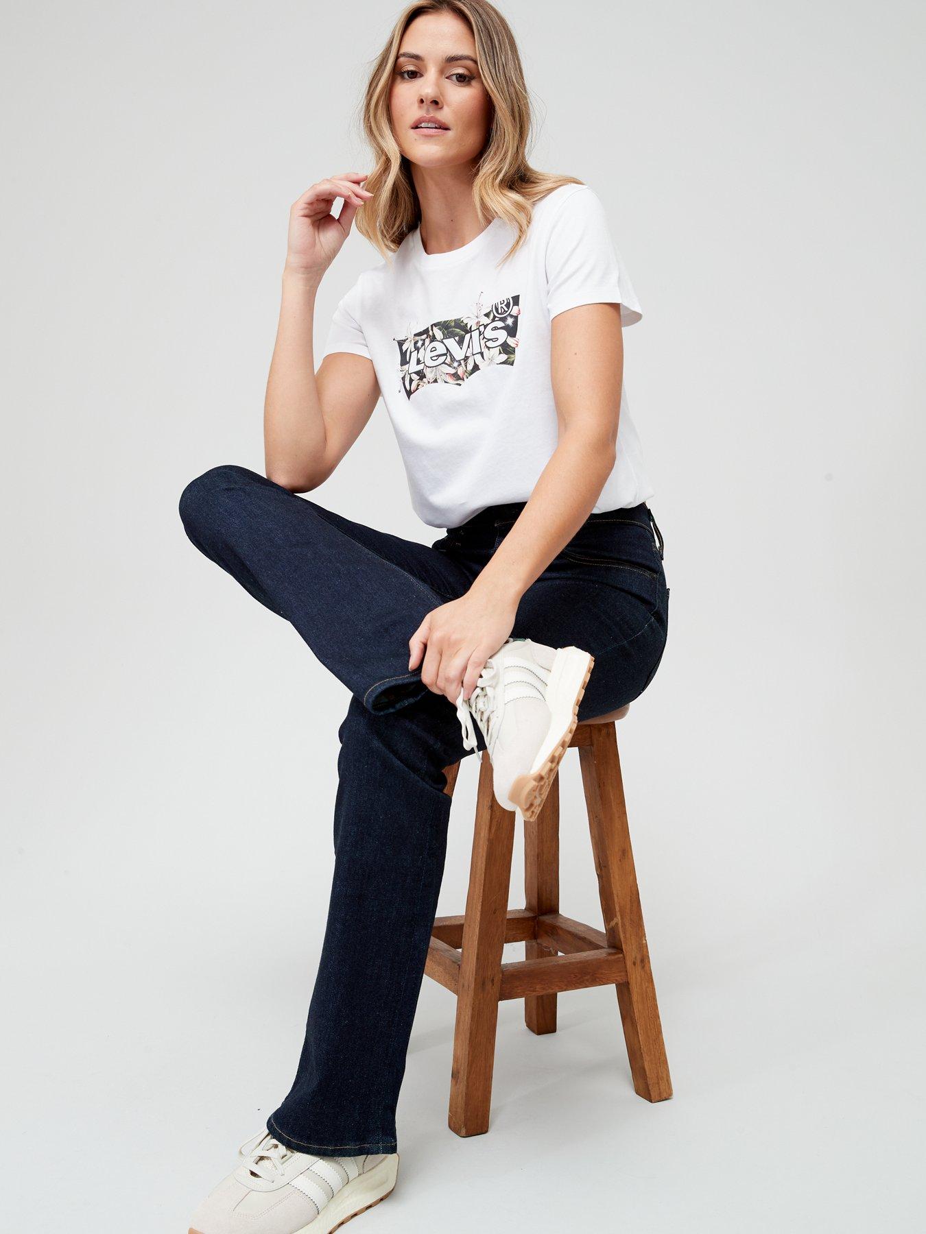 Image 3 of 4 of Levi's 725 High-rise Bootcut Jeans - Blue Wave Rinse