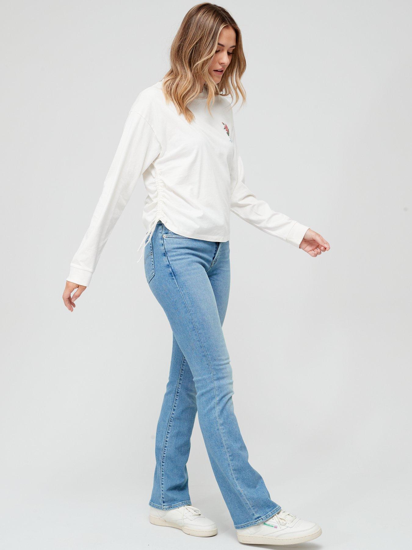 Image 3 of 4 of Levi's 725 High-rise Bootcut Jeans - Blue Wave Light