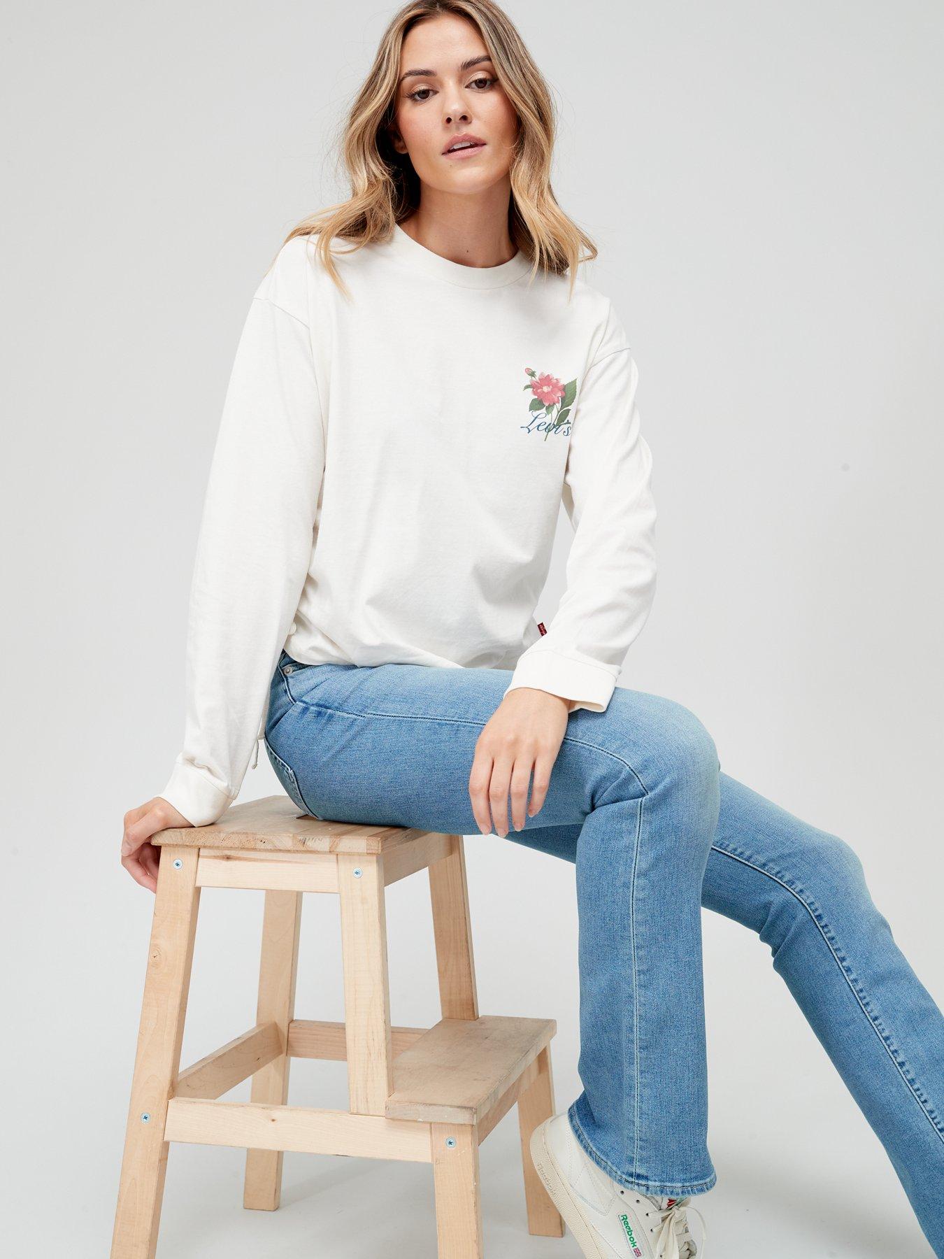  image of levis-725-high-rise-bootcut-jeans-blue-wave-light