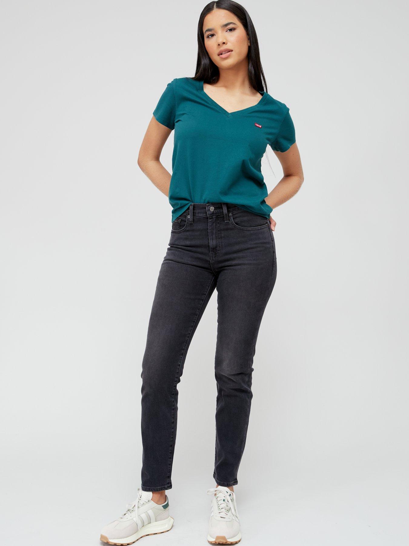 Image 3 of 4 of Levi's 724&trade;&nbsp;High Rise Slim Straight Jeans - Never Forget Grey