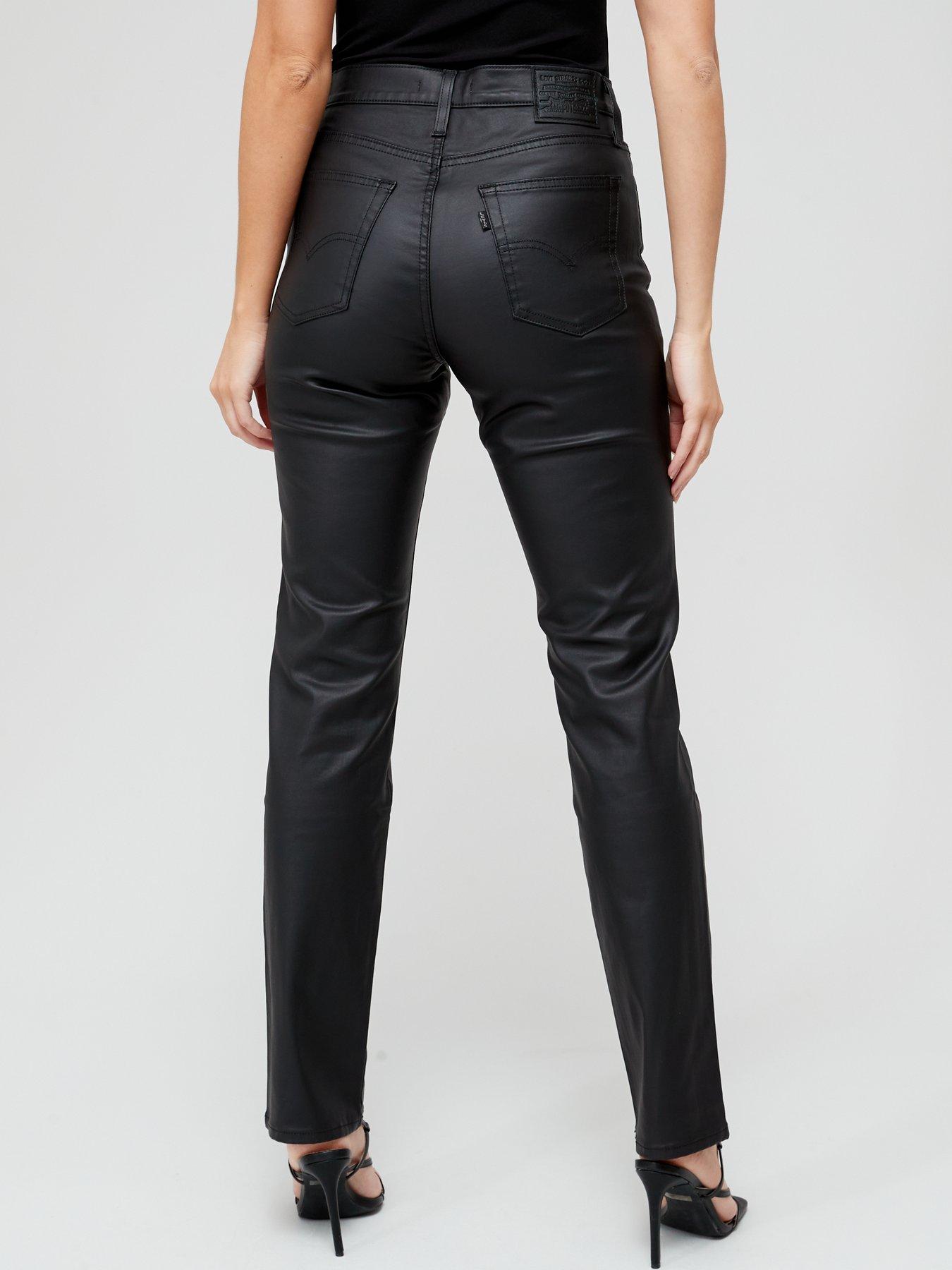 Levi's 724 Coated Straight Jean - Shine Like A Diamond - Black ...