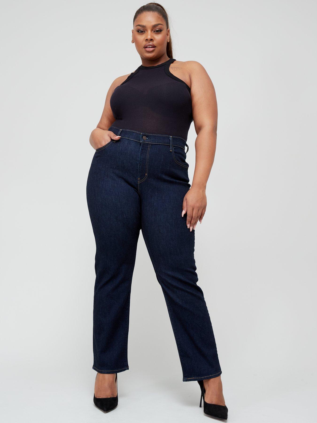 724™ High Rise Straight Jeans (plus Size) - Blue