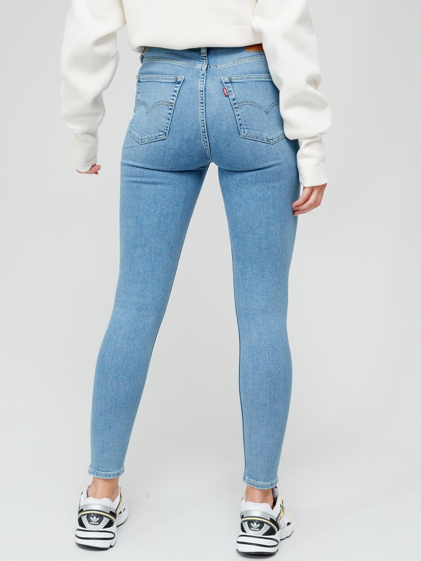 image of levis-721trade-high-waisted-skinny-jeans-blue-wave-light