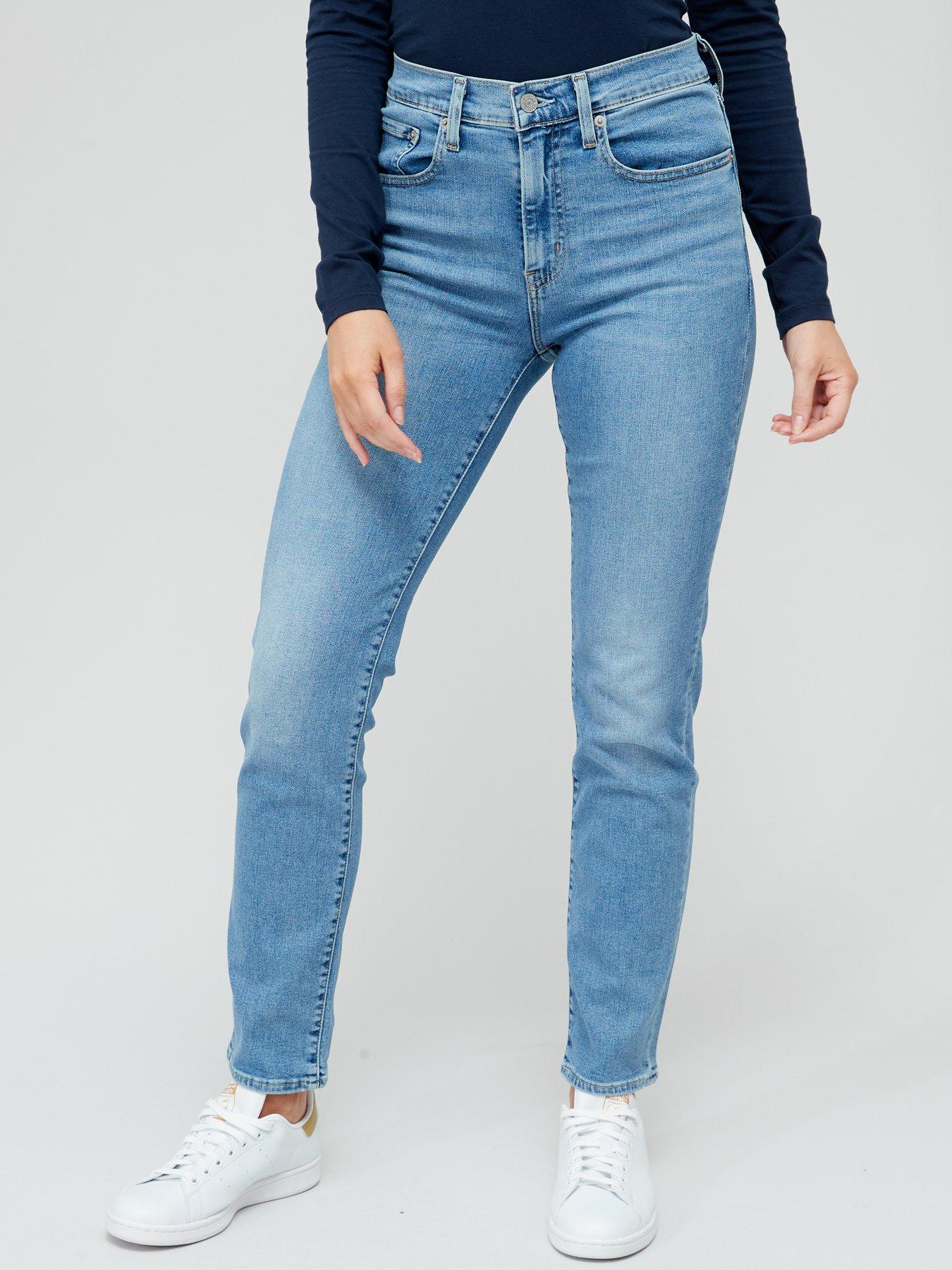 724™ High Rise Straight Jeans - Blue