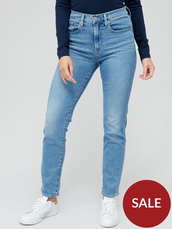 front image of levis-724trade-high-rise-straight-jean-blue-wave-light