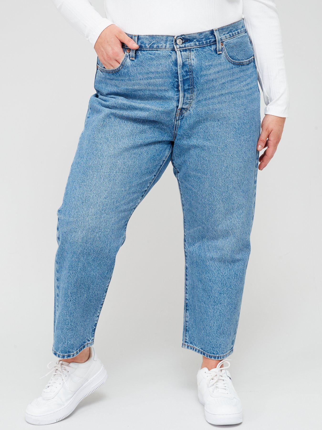 Levi's Plus 501® Crop Straight Leg Jean - Blue | littlewoods.com