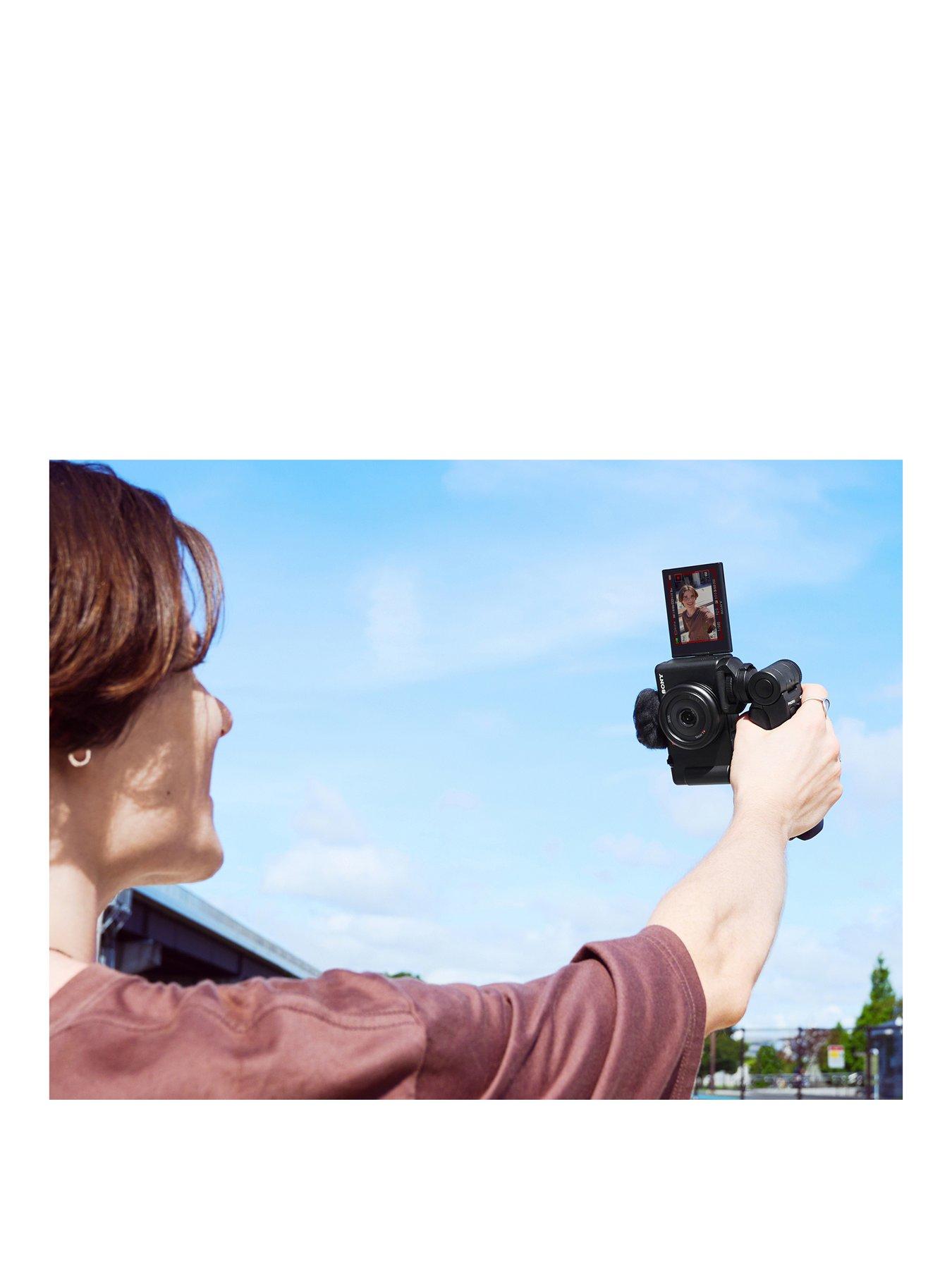  image of sony-vlog-camera-zv1fbdieu-digital-camera-vari-angle-screen-4k-video-slow-motion-vlog-features-amp-compactible-multifunctional-wireless-handgrip