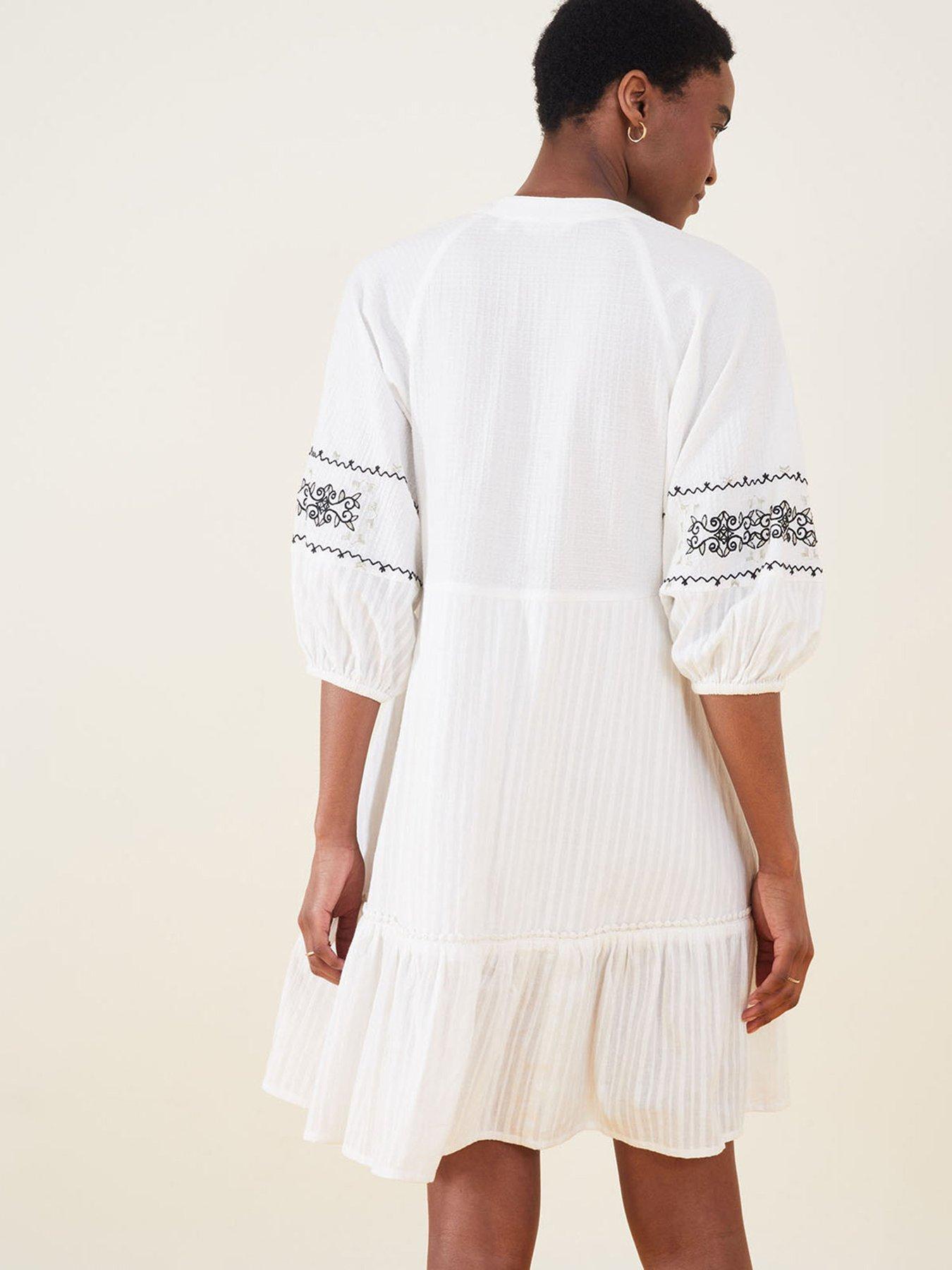 Accessorize Black And Gold Embroidered Dress